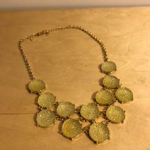 Gold/yellow statement necklace